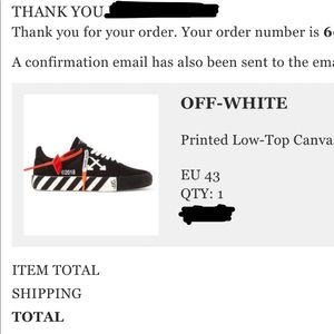 Off-White Vulcanized Low-Top Canvas Sneakers